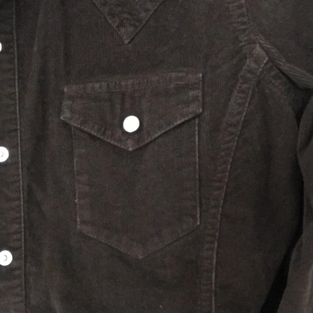 Gap stretch western corduroy slim shirt snap - Picture 7 of 8